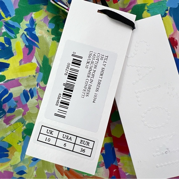 NWT Saloni shirt dress Tilly Summer Confetti - Picture 7 of 11